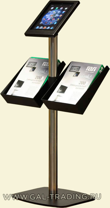 Напольная информационная стойка под планшеты, ГАЛ IpadStand-J45