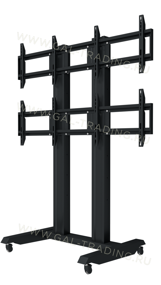 Мобильная стойка ГАЛ RackStone PMW90-39-4X-M для 4-х мониторов с диагональю 32-39 дюймов