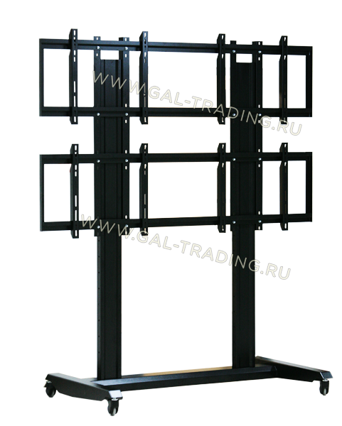 Мобильная стойка ГАЛ RackStone PMW90-70-4X-M для 4-х больших мониторов с диагональю 55-65 дюймов